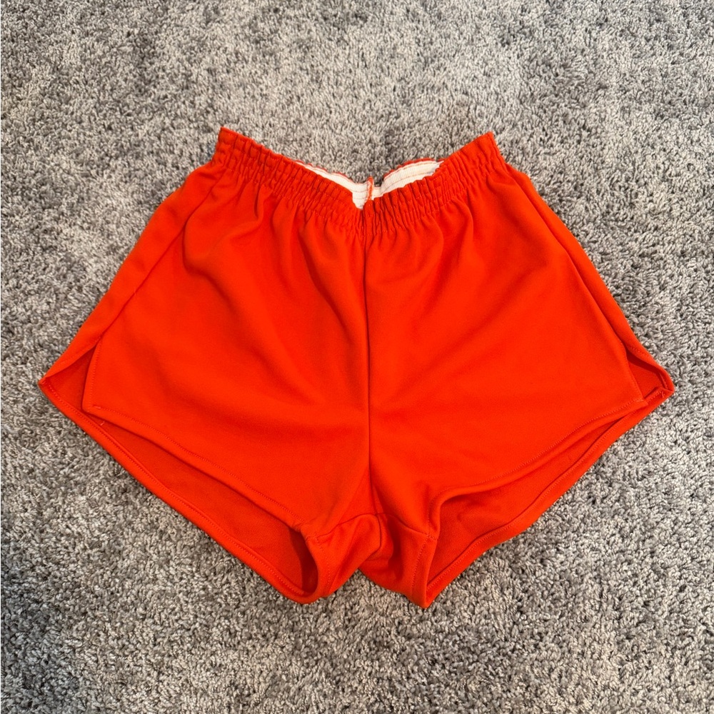 Vintage Russell Athletic Bright Orange Shorts size medium